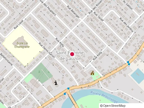 Location of Excavation René Desrochers at 24 Rue Denis-Garon, Lévis