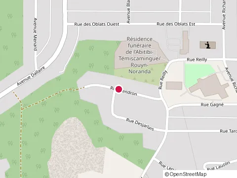 Location of Excavation Ro-Dan at 42 Rue Gendron, Rouyn-Noranda