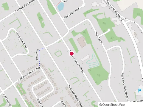 Location of Excavation Yannick Côté Quebec Inc. at 97 Rue des Feux Follets, Québec