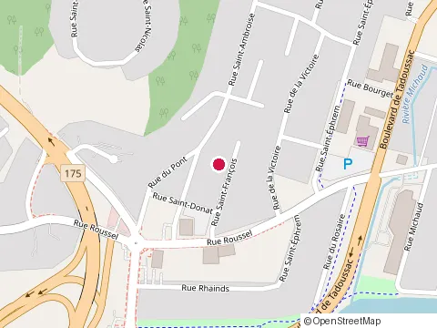 Location of Excavations Sm Inc at 70 Rue Saint-Francois, Chicoutimi