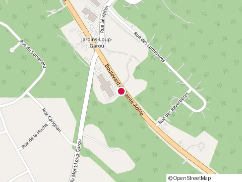 Location of Excelsior Hôtel Spa Sainte-Adèle at 3655 Boulevard de Sainte-Adèle, Sainte-Adèle