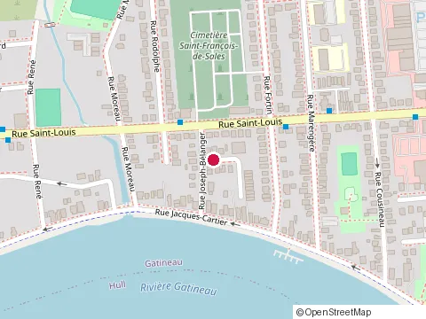 Location of Exclusive Home Textiles at 20 Rue Normand, Gatineau