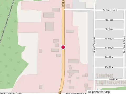Location of Exp at 958 Rue 3E, Chibougamau