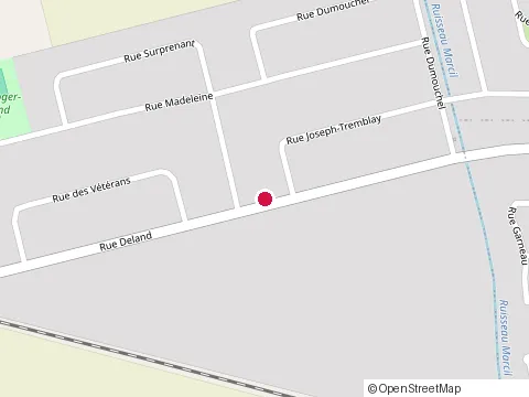 Location of Express Oz Pizza at 154 Rue Deland, Saint-Jean-sur-Richelieu