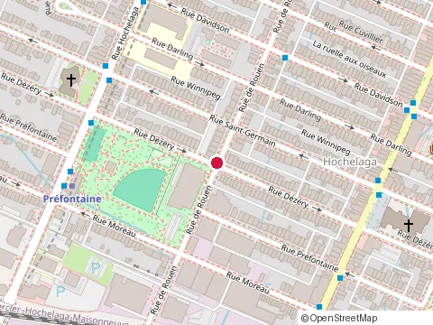 Location of Express Pro Peinture at 2122 Rue Dézéry, Montréal