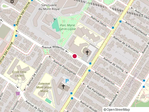 Location of Expressions School Of Dance at 5757 avenue Wilderton, Montréal