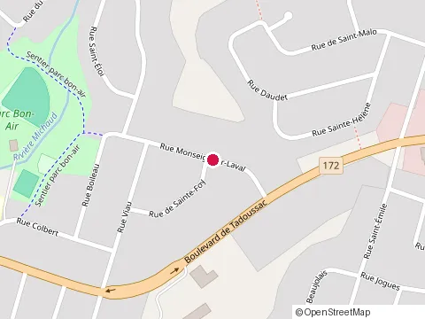 Location of Exsol Inc at 202 Rue Monseigneur-Laval, Chicoutimi