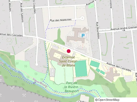 Location of Externship Saint-Coeur de Marie at 28 avenue des Cascades, Québec