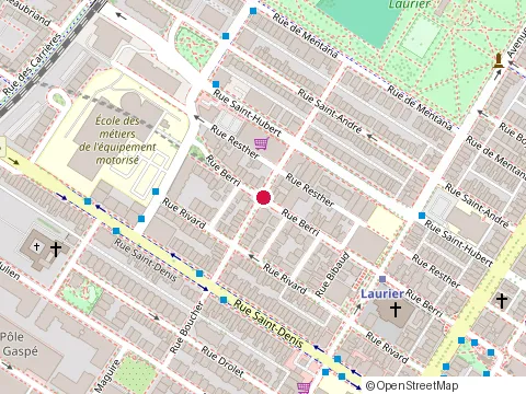 Location of Extra Movie at 209-5240 Rue Berri, Montréal