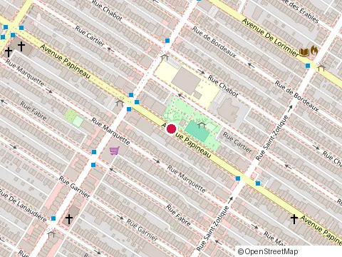 Location of Extra Oeufs at 6945 Avenue Papineau, Montréal