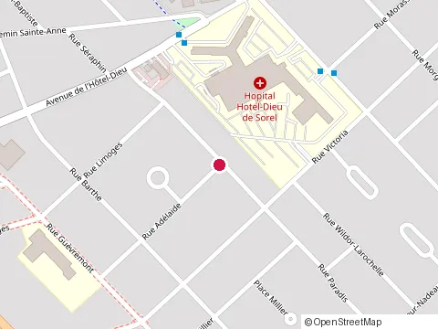 Location of F.Desmarais Couvreur at 333 Rue Adélaide, Sorel-Tracy