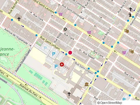 Location of Faille Eric at 3853 Rue Saint-Urbain, Montréal