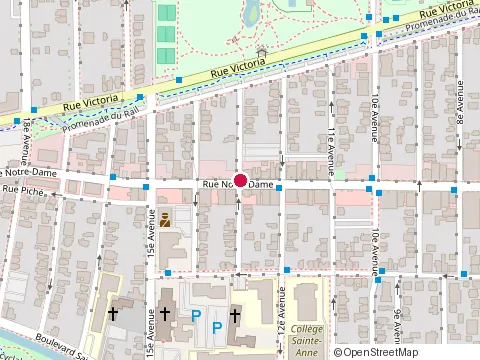 Location of Falafel St. Jacques at 1299 Rue Notre Dame, Lachine