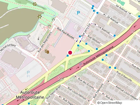 Location of Fameux Gyros Elatos at 550 Jarry St W, Montréal
