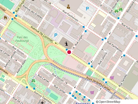 Location of Familysearch Center at 1777 de Lorimier Ave, Montréal