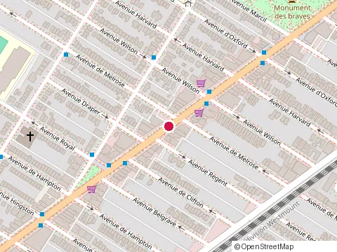 Location of Fardin Express Restaurant at 5808 Sherbrooke St W, Montréal
