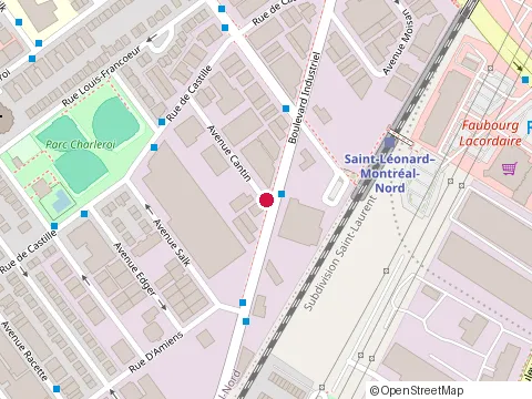 Location of Fcc Peintures Inc at 10791 avenue Cantin, Montréal-Nord