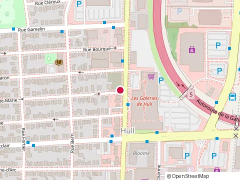 Location of Federation Inter Professionneile du Quebec at 39 Sainte-Marie Rue, Gatineau