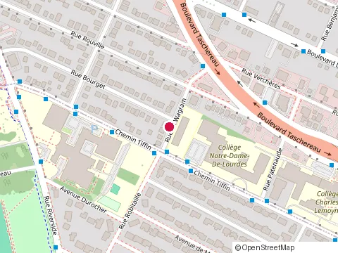 Location of Felix-Leclerc Elementary School at 1450 Rue de Wagram, Longueuil
