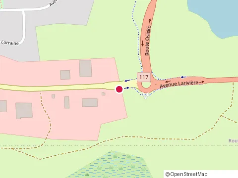 Location of Fern Vezina Inc at 1360 avenue Larivière, Rouyn-Noranda