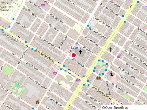 Location of Fernand Drapeau at 5030 Rue Rivard, Montréal