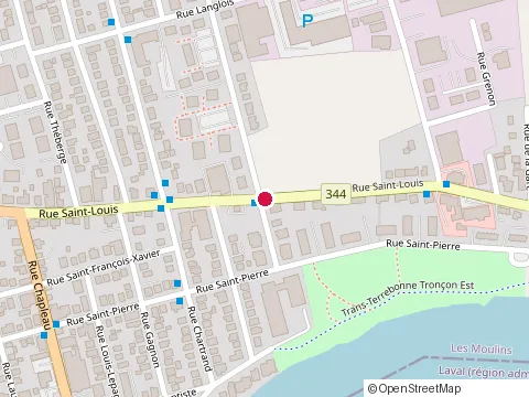 Location of Ffm Structures at 487 boulevard Terrebonne, Terrebonne