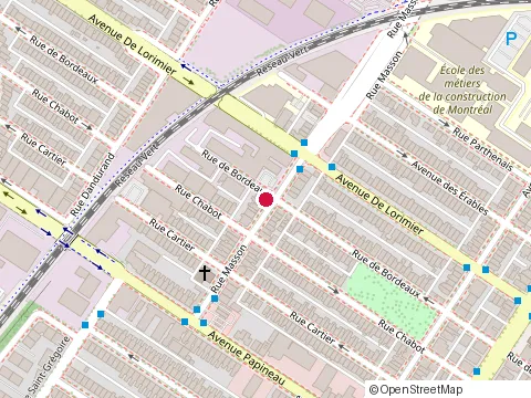 Location of Fga Construction at 1951 Rue Masson, Montréal