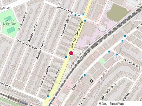 Location of Fgr Restaurant at 114 Dresden, Mont-Royal