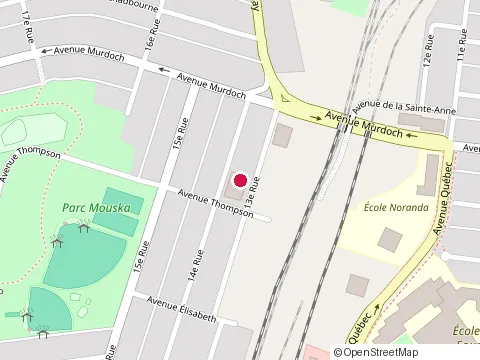 Location of Fignobois at 104 13E Rue, Rouyn-Noranda