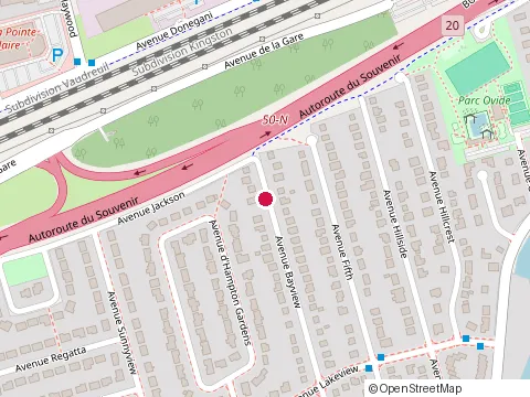 Location of Fin Decor Painters at 53  avenue Bayview, Pointe-Claire