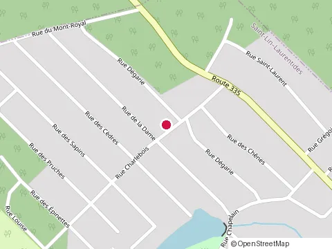 Location of Finitions Passe Partout at 15 rue Charlebois, Saint-Lin-Laurentides