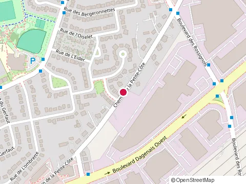 Location of Fissure 640 at 2546 Chem. de la Petite-Côte, Laval