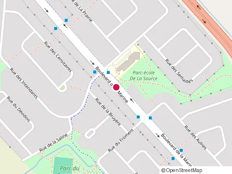 Location of Fitclub Varennes at 104 Boulevard de la Marine, Varennes