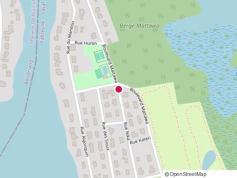 Location of Flambant Neuf at 1560 Rue Nika, Laval