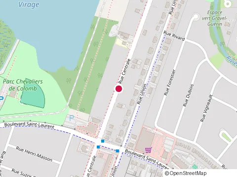 Location of Fonda Structure - Drain Français Sainte-Catherine at 545 Rue Centrale, Sainte-Catherine