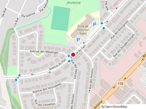 Location of Fondation École Horizon-Soleil at 1155 Avenue du Parc, Saint-Jérôme