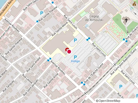 Location of Fondation Santé Rimouski at 150 Avenue Rouleau, Rimouski