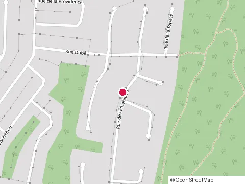 Location of Fondations et Construction de l'Estrie Inc at 392 Rue de l'Émeraude, Granby