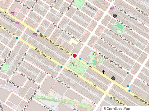 Location of Fondex Inc, Montral