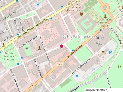 Location of Fonds Jeunesse Quebec at 675  Rue Saint-Amable, Québec