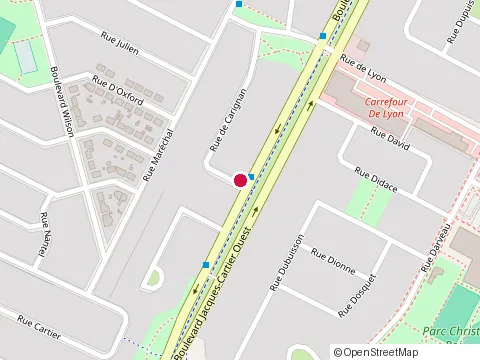 Location of Forte Construction at 667 Rue de Carignan, Longueuil
