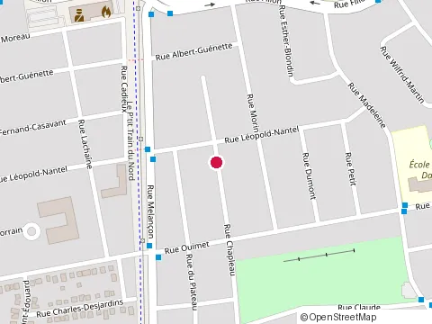 Location of Fortier Excavation at 1097 Rue Bélanger, Saint-Jérôme