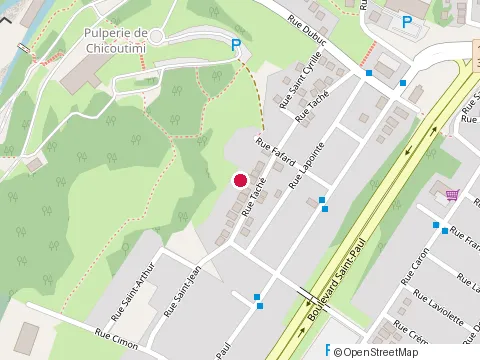 Location of Frada Excavation at 720 Rue Tache, Chicoutimi