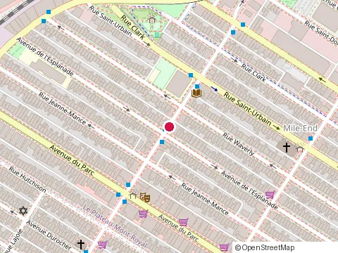 Location of Frais et Fabuleux at 163 Rue Bernard O, Montréal