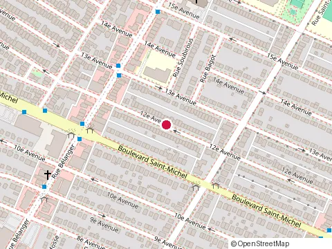 Location of Franche Beaute at 6701 12E Ave, Montréal