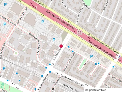 Location of Francoeur Théogène R at 7415 Rue Beaubien E, Anjou