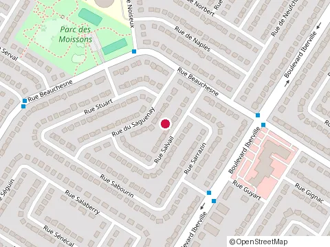 Location of Francois Chaput Cpa at 447 Monts Valin, Repentigny
