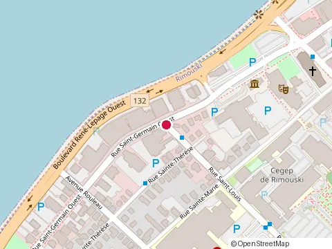 Location of Franky le Barbier at 113 Rue Saint-Louis, Rimouski