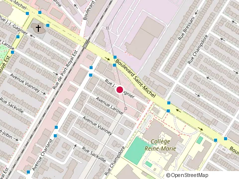Location of Frantz Garage at 9386 Bd Saint-Michel, Montréal