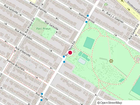 Location of Friands at 2510 Rue Fleury E, Montréal